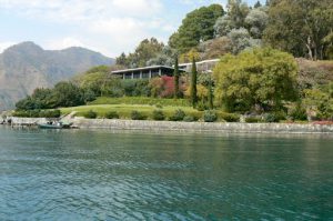 Along the shoreline of Lake Atitlan are numerous upscale homes