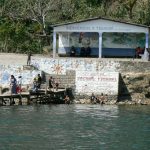 Ferry landing along the shoreline of Lake Atitlan