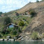 Along the shoreline of Lake Atitlan are numerous upscale homes