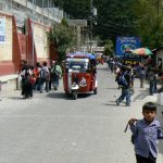 Main street in San Marcos as school lets out