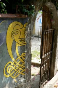 Mayan theme doorway