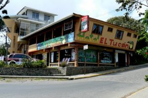 One of many hotels in Monteverde