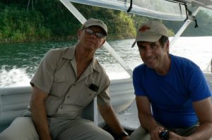 Richard and Michael on the ferry