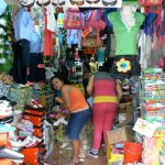 Busy clothing store