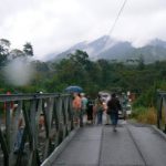 Across this bridge is a viewing point of the volcano