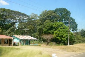 Entering NIcaragua by bus