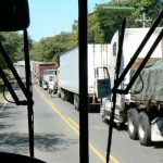 Nearing the border crossing between Costa Rica and Nicaragua