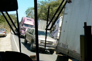 Chaos on the road between Costa Rica and Nicaragua