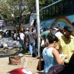 Waiting at customs crossing on NIcaragua border