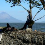 In the middle of Lake Nicaragua is an island with