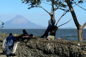 In the middle of Lake Nicaragua is an island with