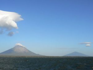 In the middle of Lake Nicaragua is Ometepe, an island