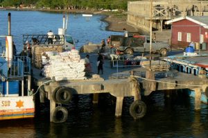 Harbor of Moyogalpa on Ometepe Island