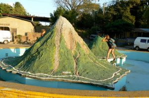 Model of the island at the port