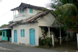 Handmade building in Moyogalpa village