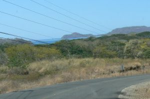 First view of the ocean and the Gulf of Papagayo