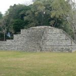 Restored pyramid in the Great Plaza group