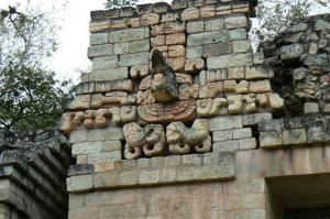 Detail in the huge ball court