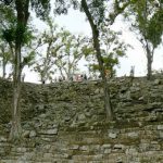 Tourists on top of the Temple