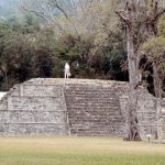 Partially restored pyramid in WestPlaza