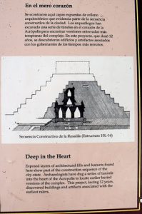 Explanation of the multiple temples; a replica of the Rosalila