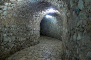 Tunnel entrance to the archeological museum