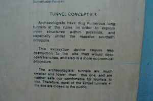Explanation of the tunnels