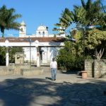 Town of Copan church and Central Plaza