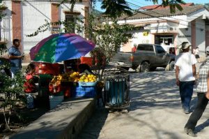 Fruit vendors on Central Plaza