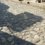 Typical cobblestone street