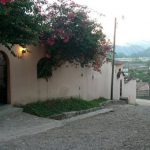 Entry gate to La Casa de Cafe B&B in Copan