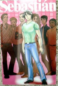 Comic booklet about Sebastian, "a 19-year old university student. He