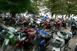 Motorbikes everywhere