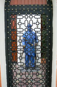 Entry mannequin at Arab-style office complex in Jomthien Beach area