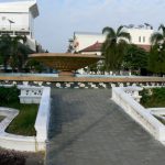 Nam Phou fountain in central Vientiane