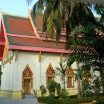 Temple with multiple-layered roof