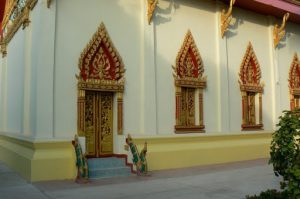 Temple windows and door details