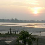 Sunset over the Mekong