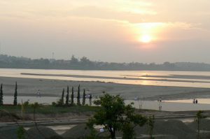 Sunset over the Mekong