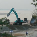 New promenade being built along Mekong River