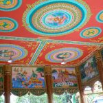 Temple portico ceiling detail