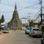 Ancient stupa in city center