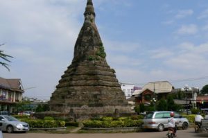 Ancient stupa in city center