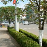 Main avenue in central Vientiane