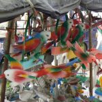 Wooden souvenir birds for sale