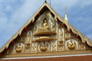 Temple gable detail