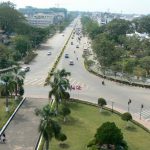 View of Vientiane from Patuxai monument