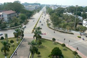 View of Vientiane from Patuxai monument