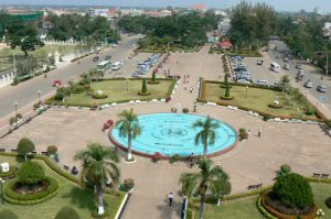 View of Vientiane from Patuxai monument