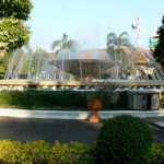 Nam Phou fountain in central Vientiane